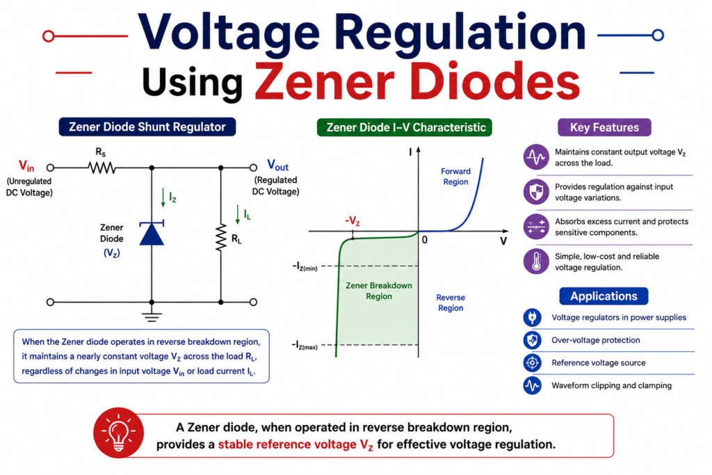 Voltage Regulation Using Zener Diodes