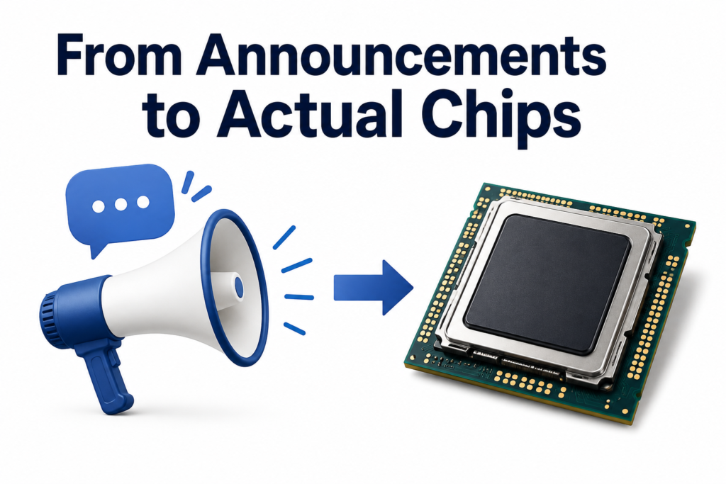 From Announcements to Actual Chips