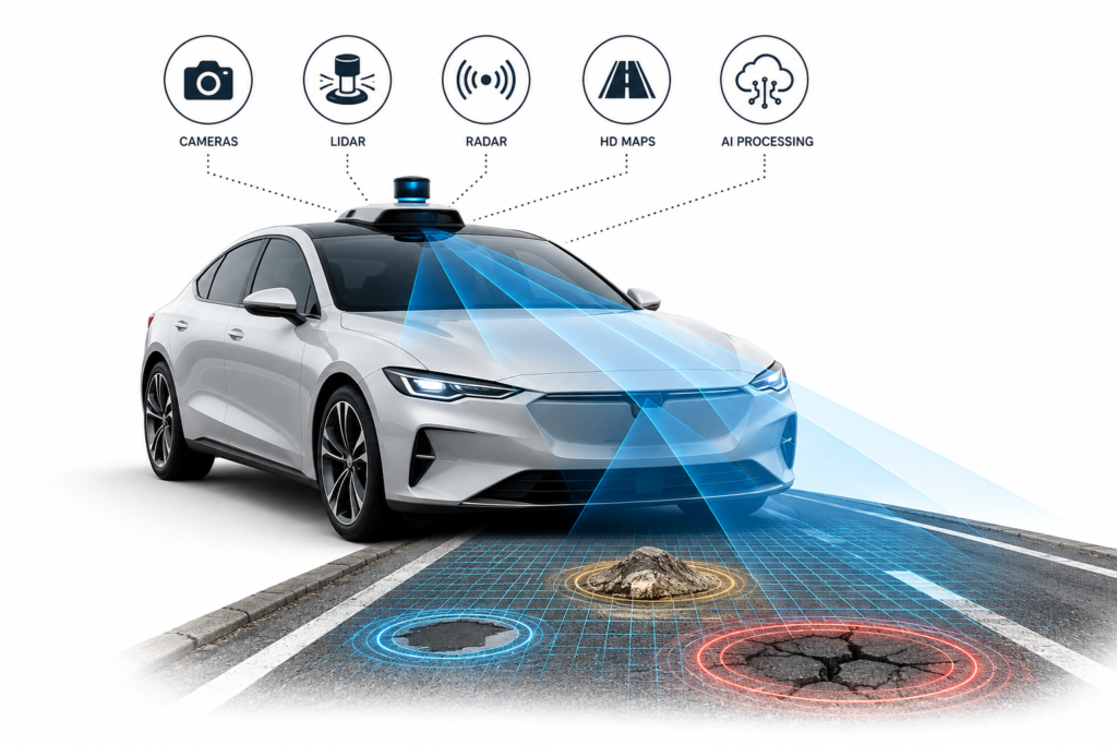 4. Vehicles That Sense the Road Before You Do