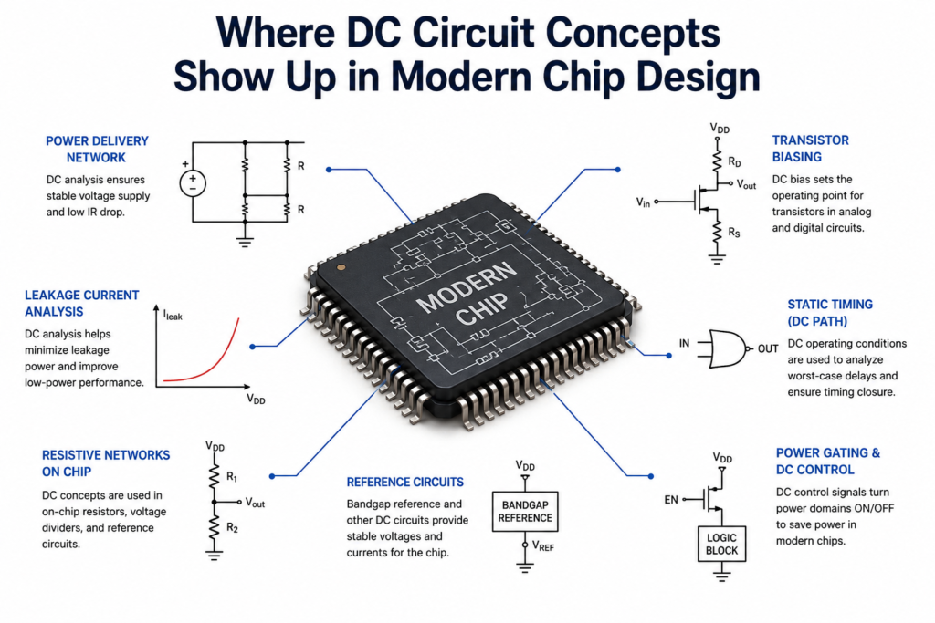 Where DC Circuit Concepts Show Up in Modern Chip Design