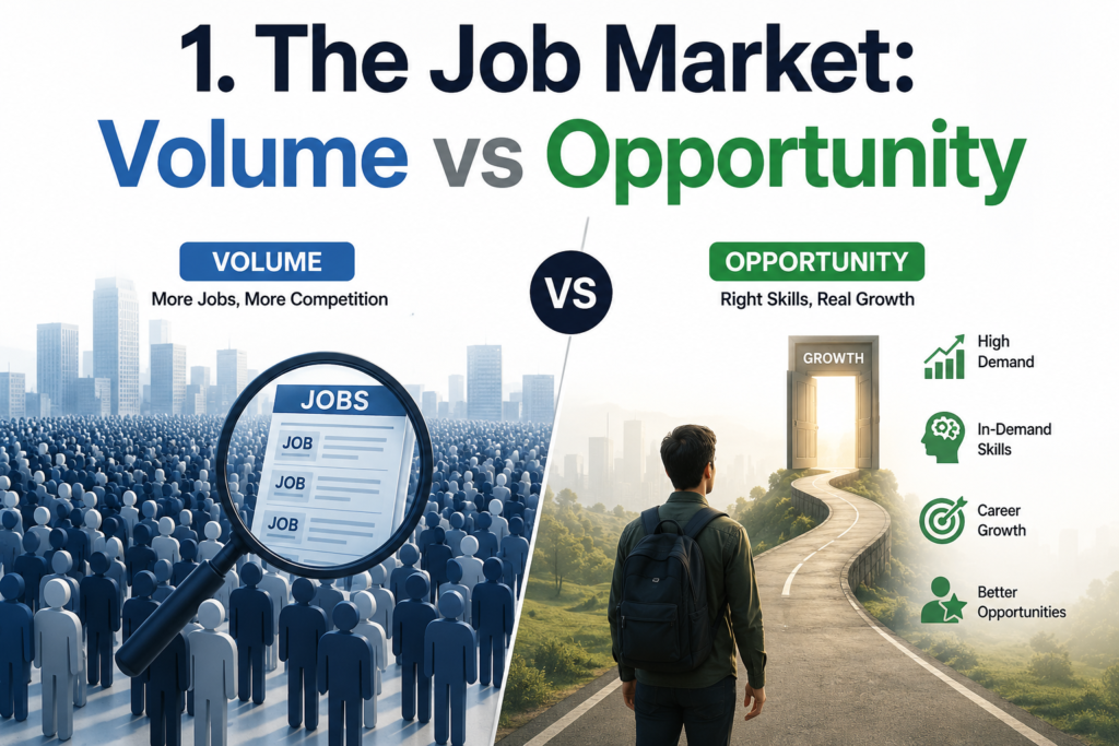 The Job Market: Volume vs Opportunity