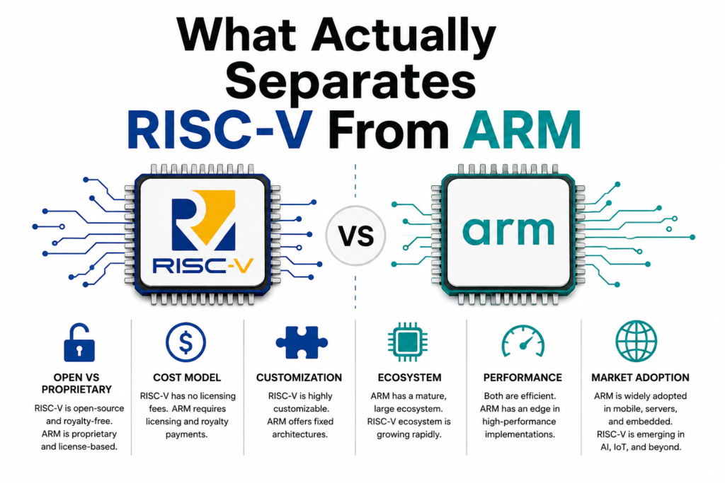 What Actually Separates RISC-V From ARM