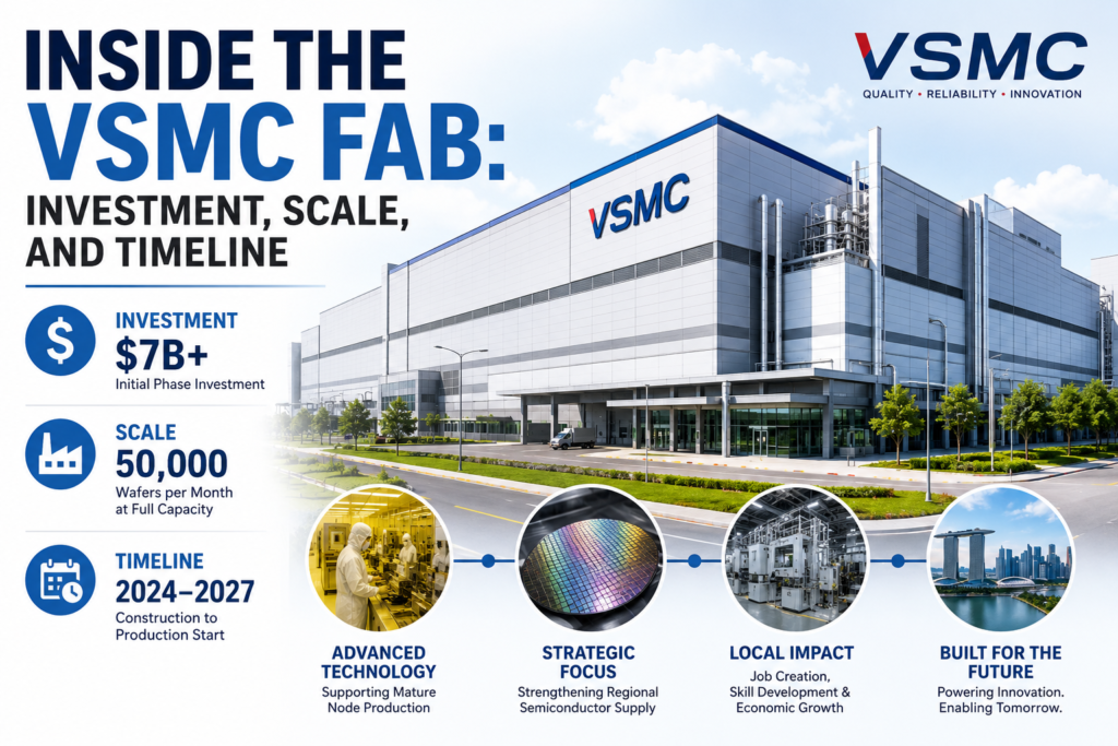 Inside the VSMC Fab: Investment, Scale, and Timeline