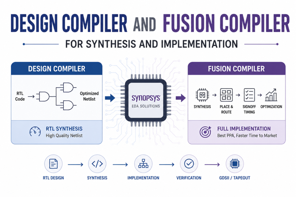 Design Compiler and Fusion Compiler for Synthesis and Implementation