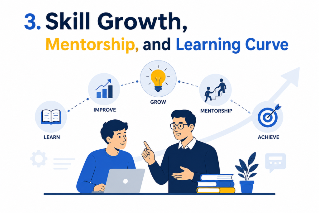 Skill Growth, Mentorship, and Learning Curve