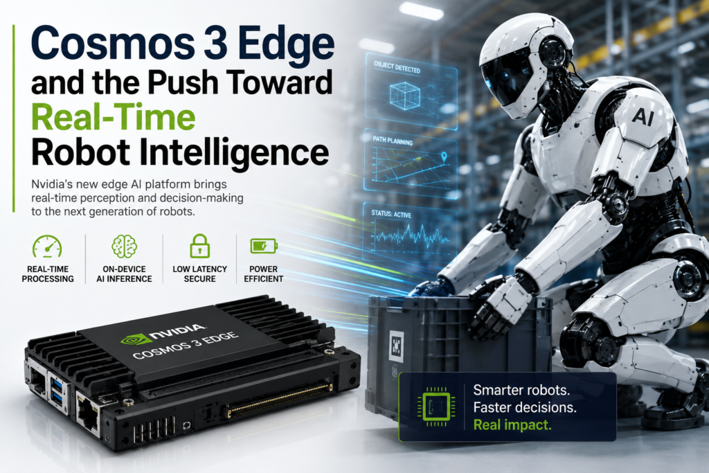 Cosmos 3 Edge and the Push Toward Real-Time Robot Intelligence