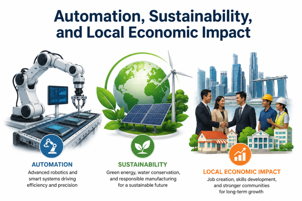 Automation, Sustainability, and Local Economic Impact