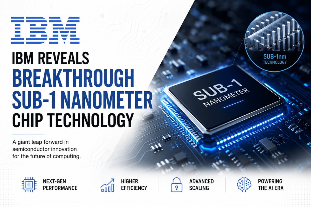 IBM Reveals Breakthrough Sub-1 Nanometer Chip Technology