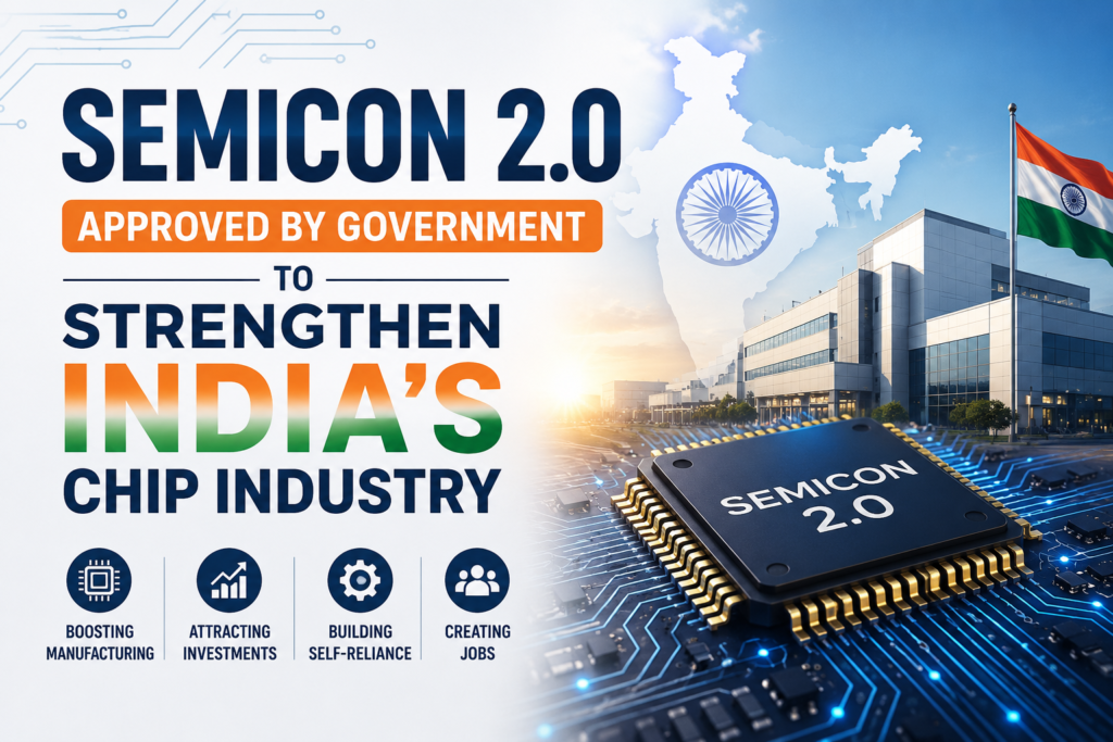Semicon 2.0 Approved by Government to Strengthen India’s Chip Industry