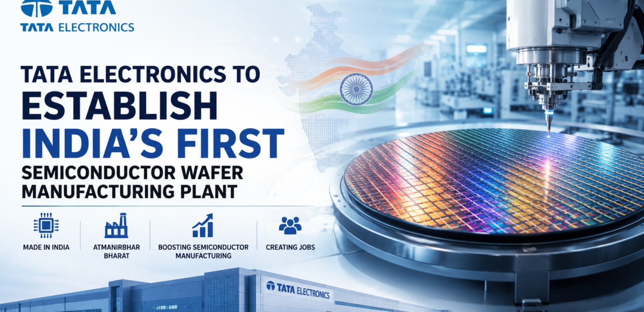 Tata Electronics to Establish India's First Semiconductor Wafer Manufacturing Plant