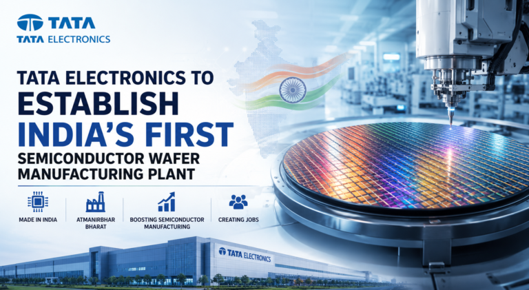 Tata Electronics to Establish India's First Semiconductor Wafer Manufacturing Plant