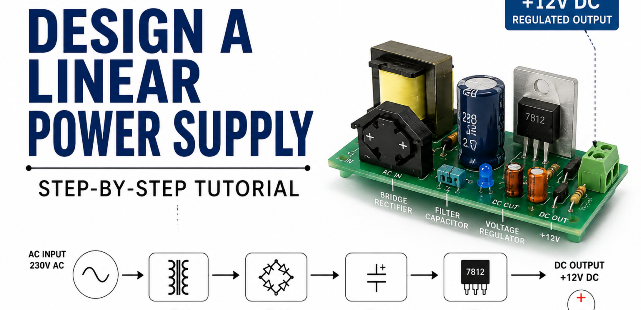 How to Design a Linear Power Supply: Step-by-Step Tutorial