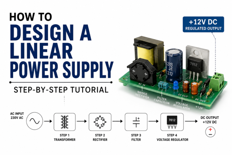 How to Design a Linear Power Supply: Step-by-Step Tutorial