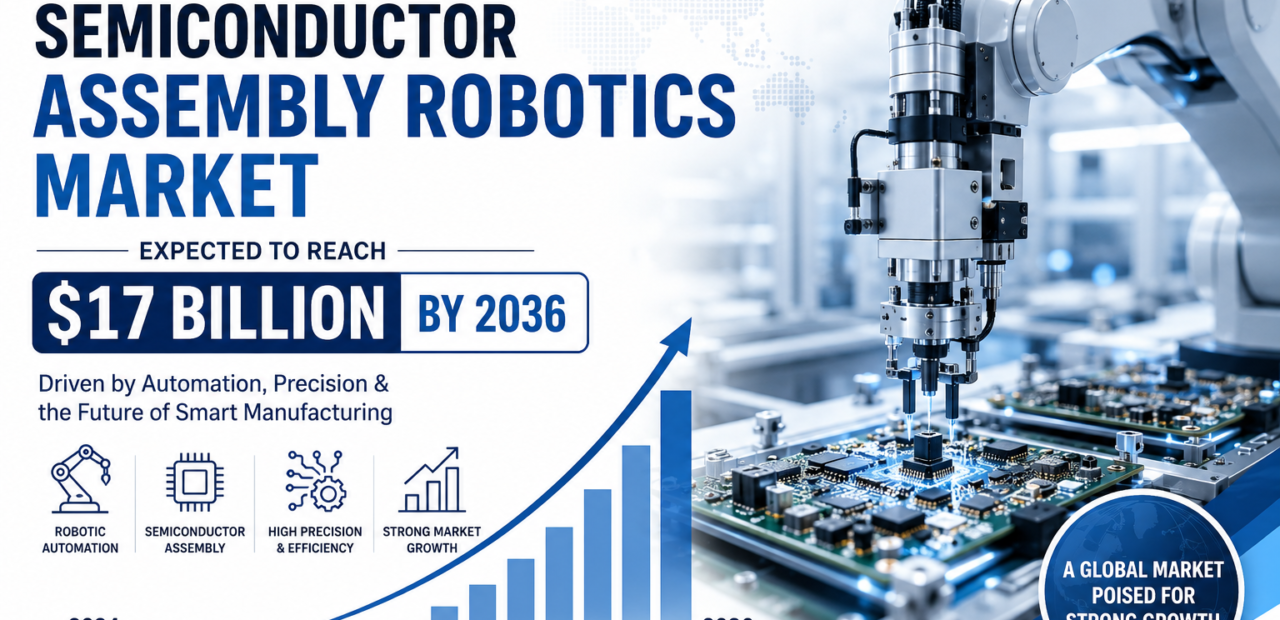 Electronics & Semiconductor Assembly Robotics Market Expected to Reach $17 Billion by 2036