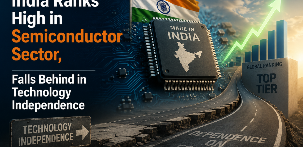 India Ranks High in Semiconductor Sector, Falls Behind in Technology Independence