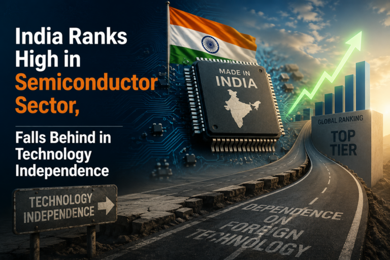 India Ranks High in Semiconductor Sector, Falls Behind in Technology Independence