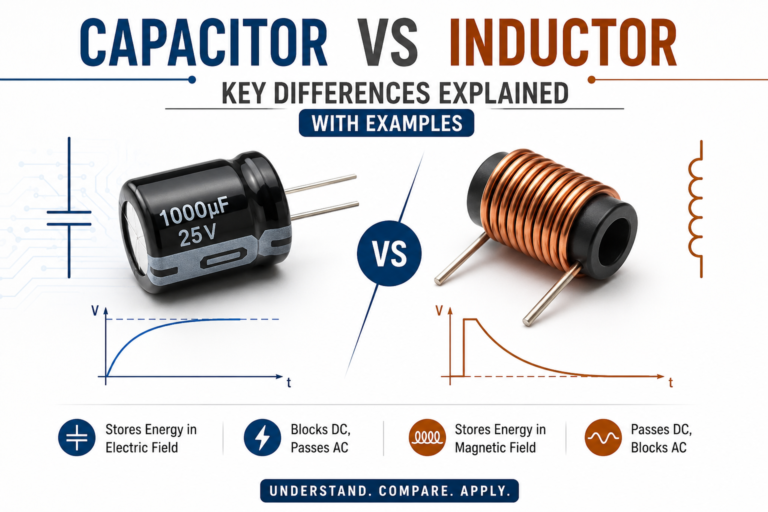 Capacitor vs Inductor: Key Differences Explained with Examples