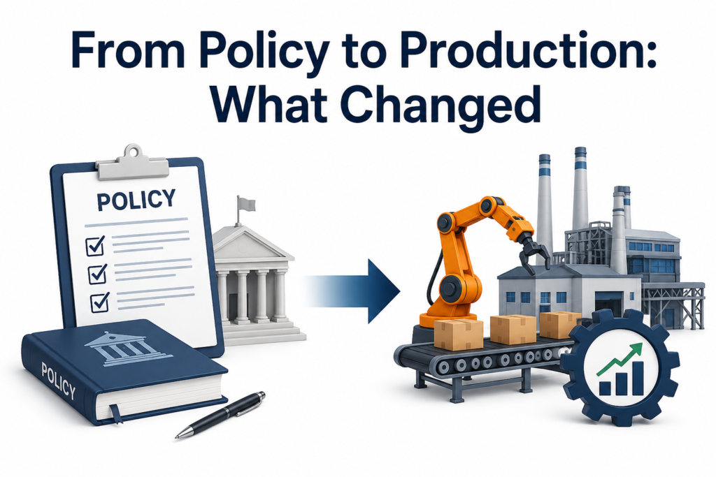From Policy to Production: What Changed