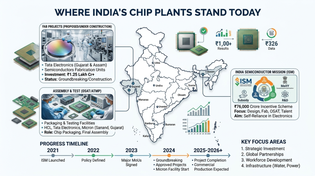 Where India's Chip Plants Stand Today