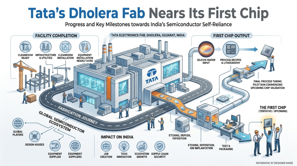 Tata's Dholera Fab Nears Its First Chip