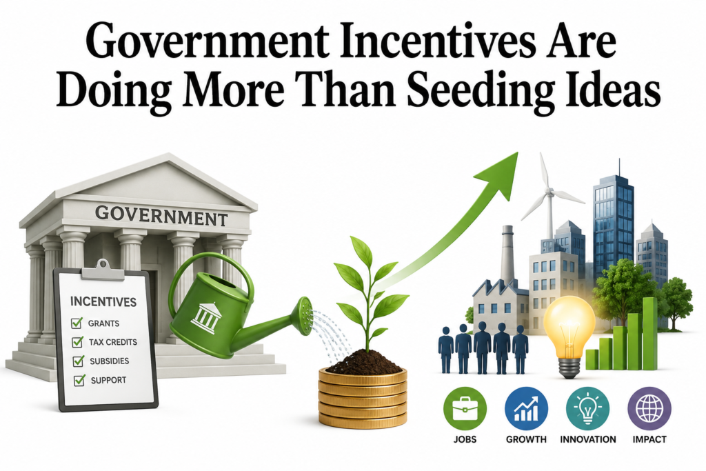 Government Incentives Are Doing More Than Seeding Ideas