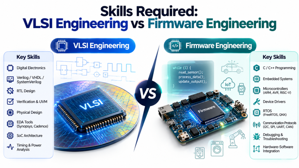 Skills Required: VLSI Engineering vs Firmware Engineering