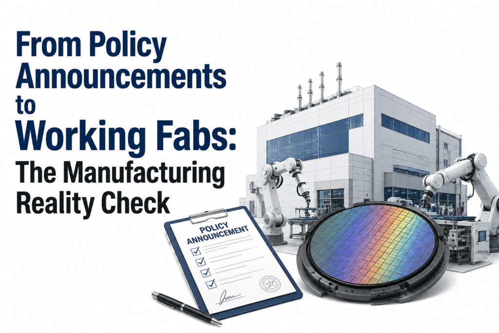 From Policy Announcements to Working Fabs: The Manufacturing Reality Check