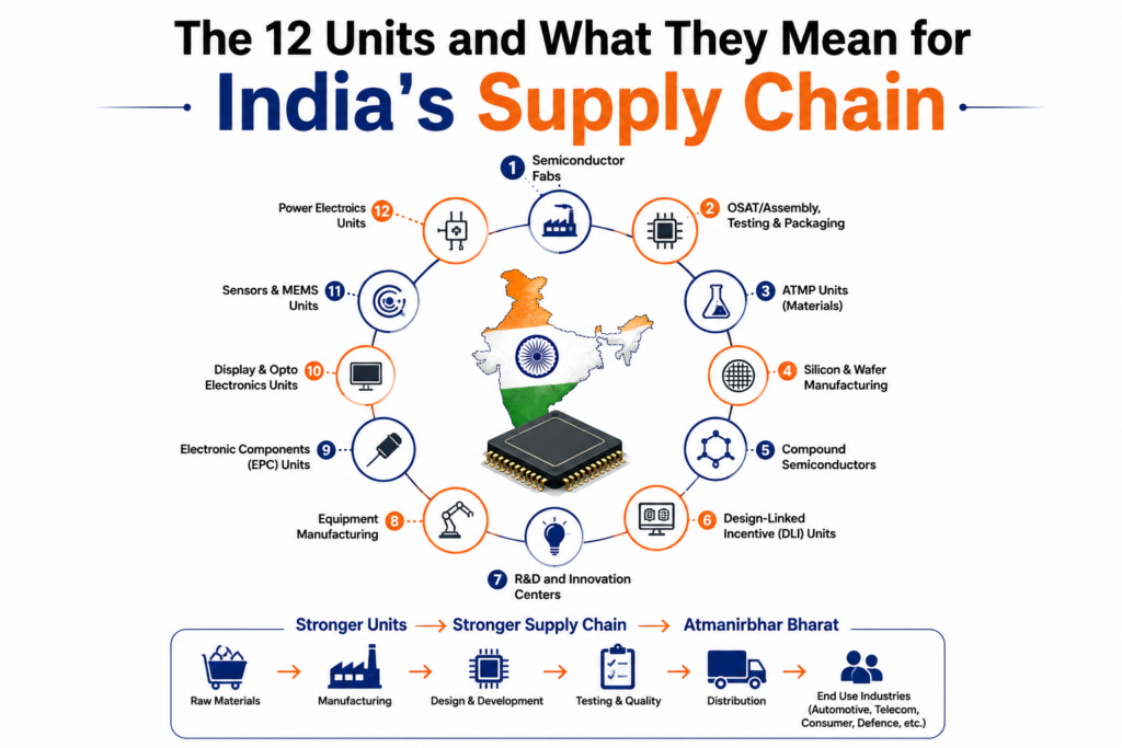 The 12 Units and What They Mean for India's Supply Chain