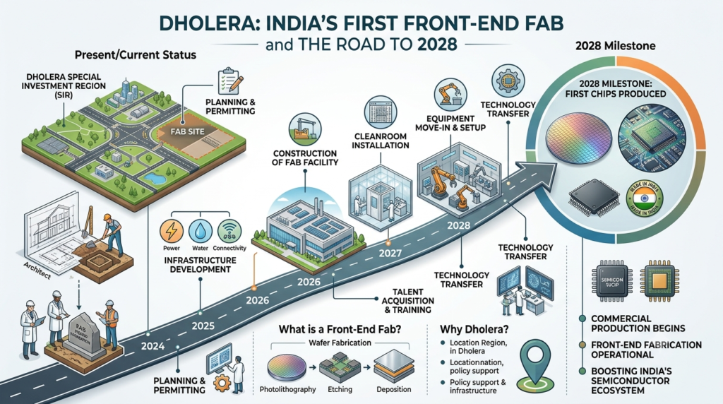 Dholera: India's First Front-End Fab and the Road to 2028