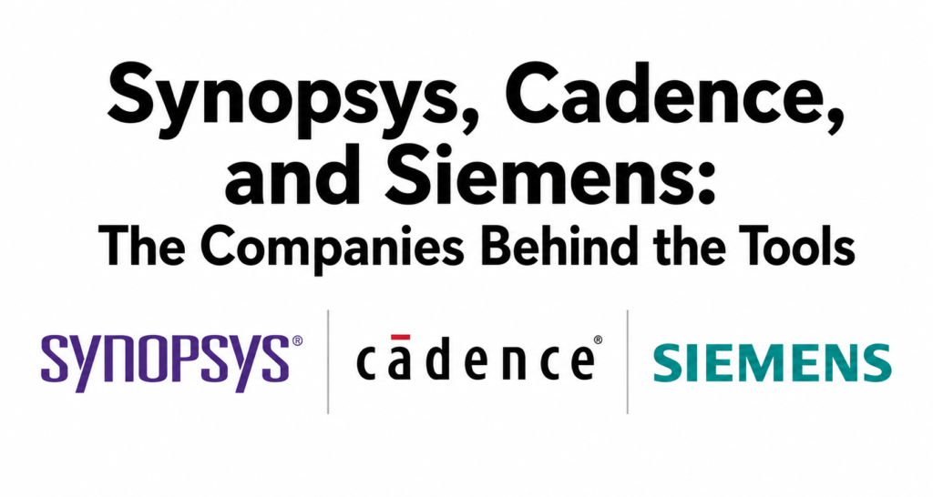 Synopsys, Cadence, and Siemens: The Companies Behind the Tools