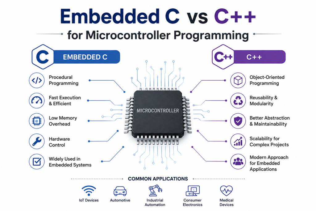 Embedded C vs C++ for Microcontroller Programming