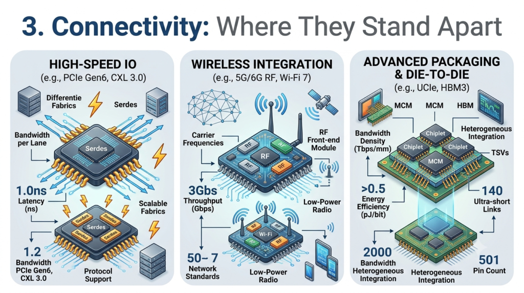 Connectivity: Where They Stand Apart