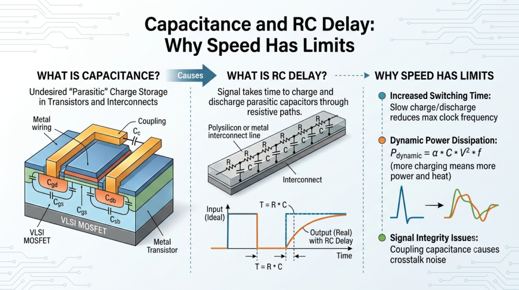 Capacitance and RC Delay: Why Speed Has Limits