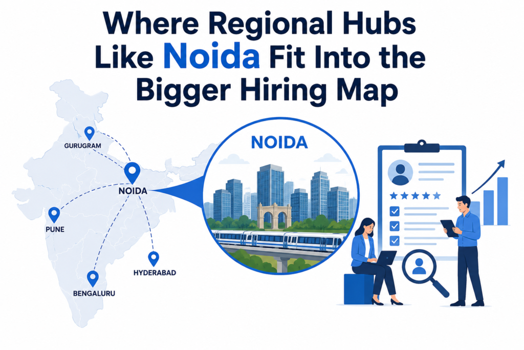 Where Regional Hubs Like Noida Fit Into the Bigger Hiring Map
