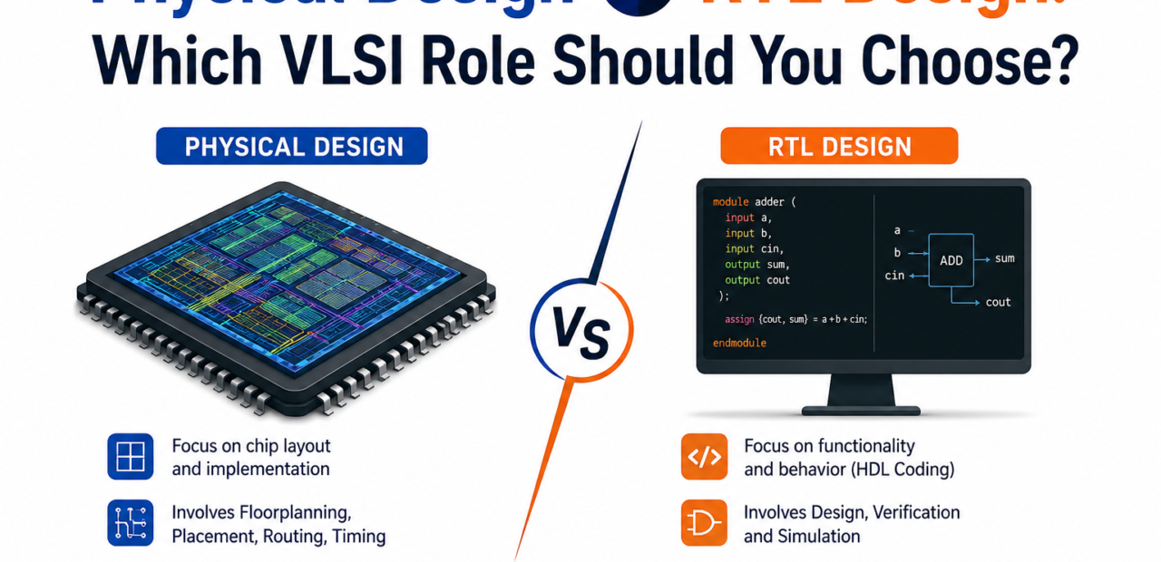 Physical Design vs RTL Design: Which VLSI Role Should You Choose?