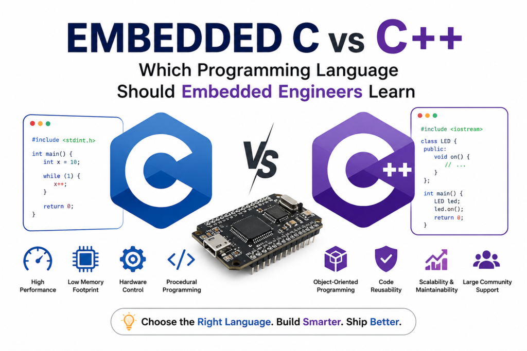 Embedded C vs C++: Which Programming Language Should Embedded Engineers Learn