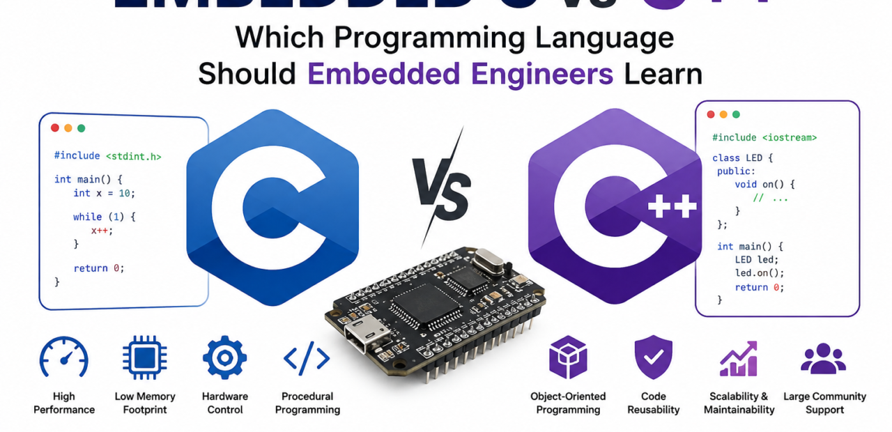 Embedded C vs C++: Which Programming Language Should Embedded Engineers Learn