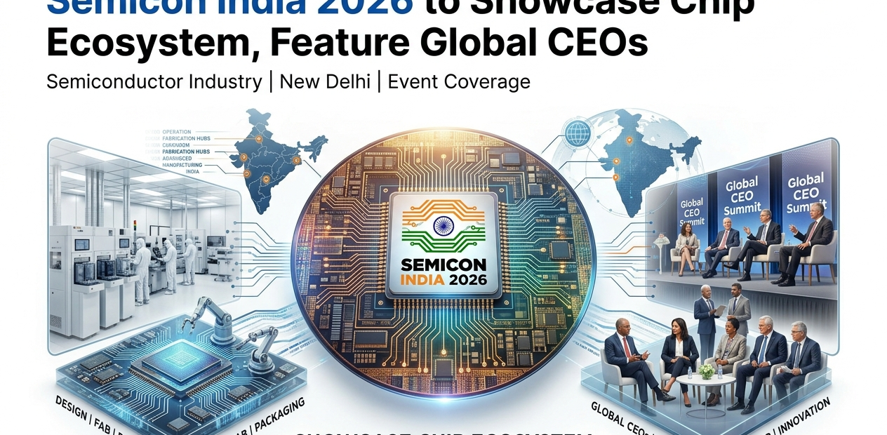 Semicon India 2026 to Showcase Chip Ecosystem, Feature Global CEOs
