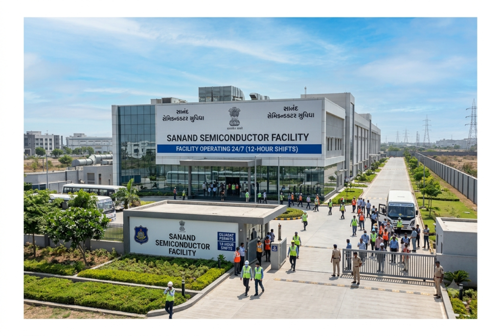 Gujarat Permits Sanand Semiconductor Facility to Operate 12-Hour Shifts