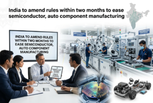 India to amend rules within two months to ease semiconductor, auto component manufacturing