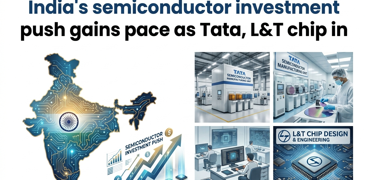 India's Semiconductor Investment Push Gains Pace as Tata, L&T Chip In