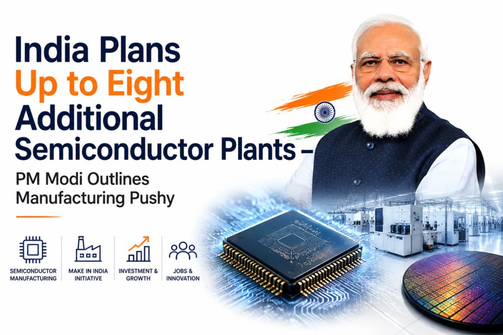 India Plans Up to Eight Additional Semiconductor Plants – PM Modi Outlines Manufacturing Push