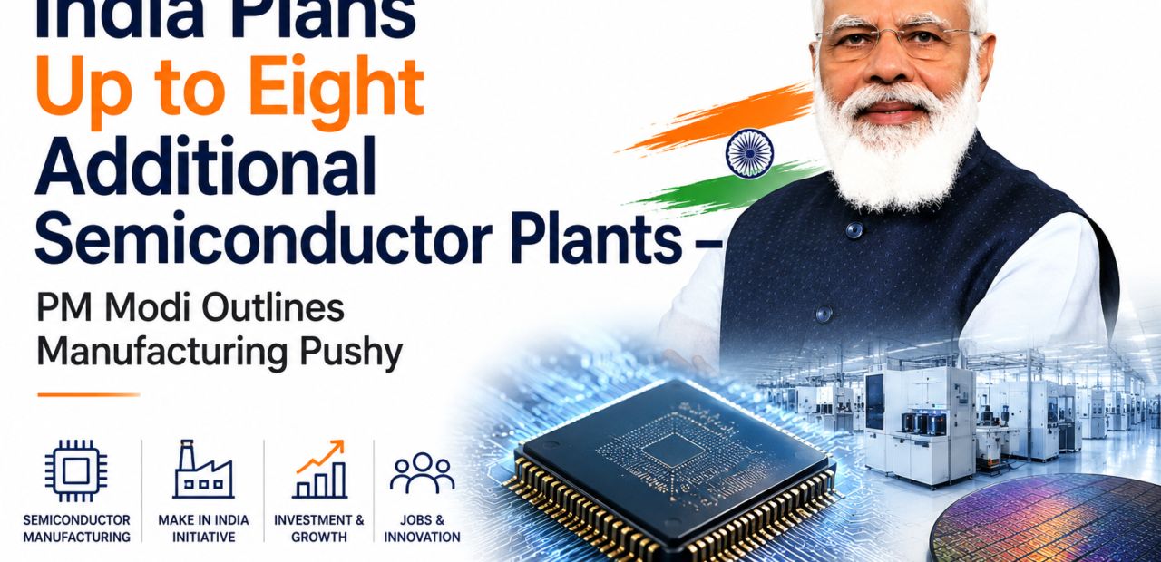 India Plans Up to Eight Additional Semiconductor Plants – PM Modi Outlines Manufacturing Push