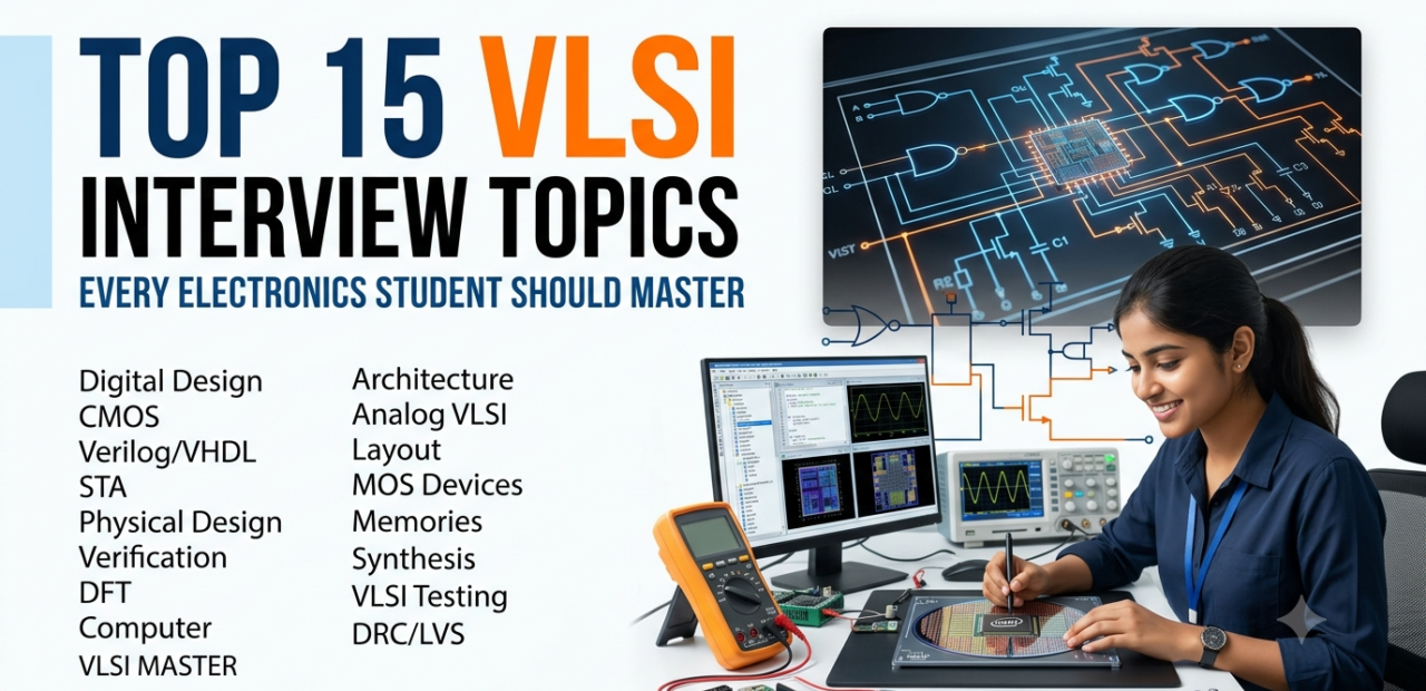 Top 15 VLSI Interview Topics Every Electronics Student Should Master