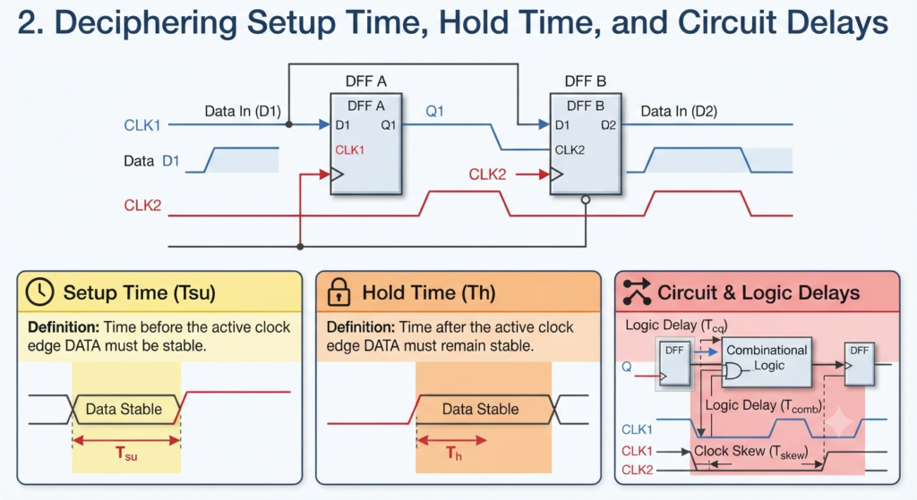 Deciphering Setup Time, Hold Time, and Circuit Delays
