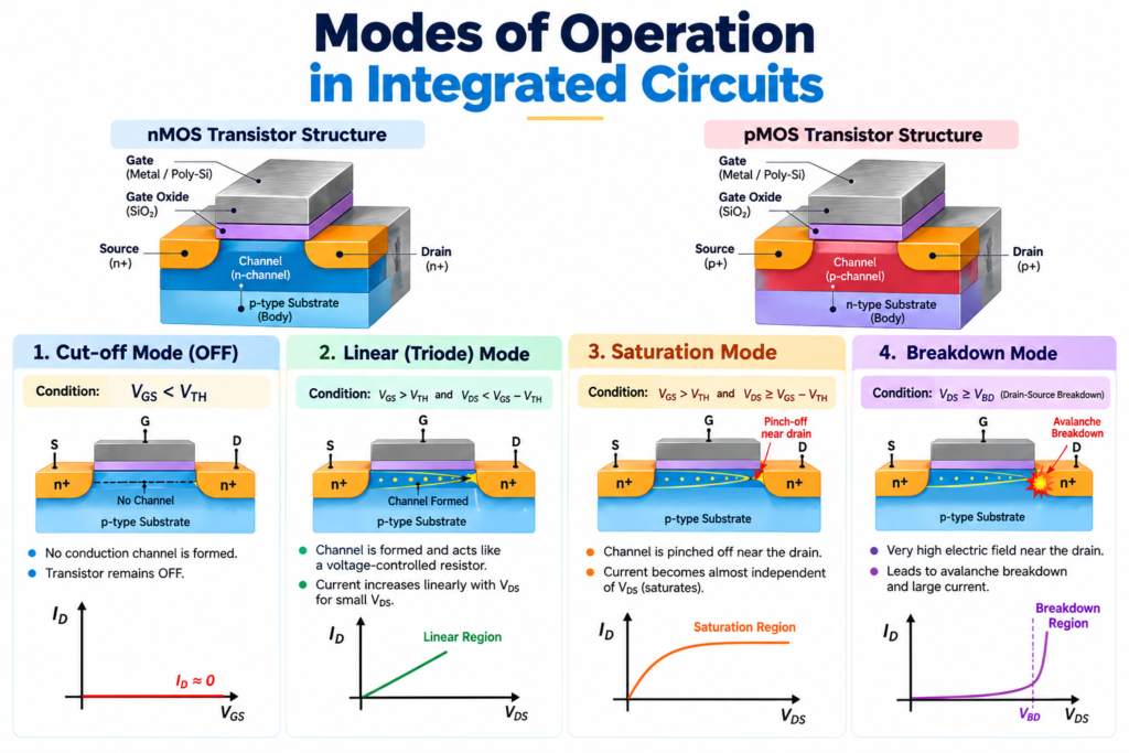 Modes of Operation in Integrated Circuits