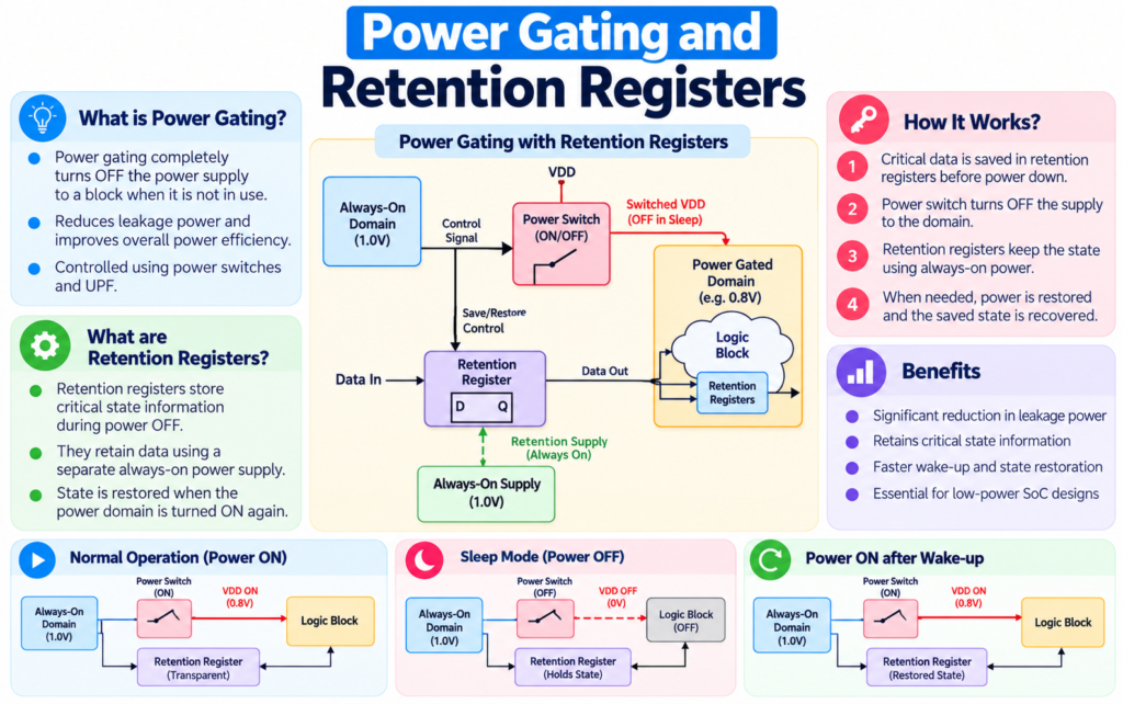 Power Gating and Retention Registers