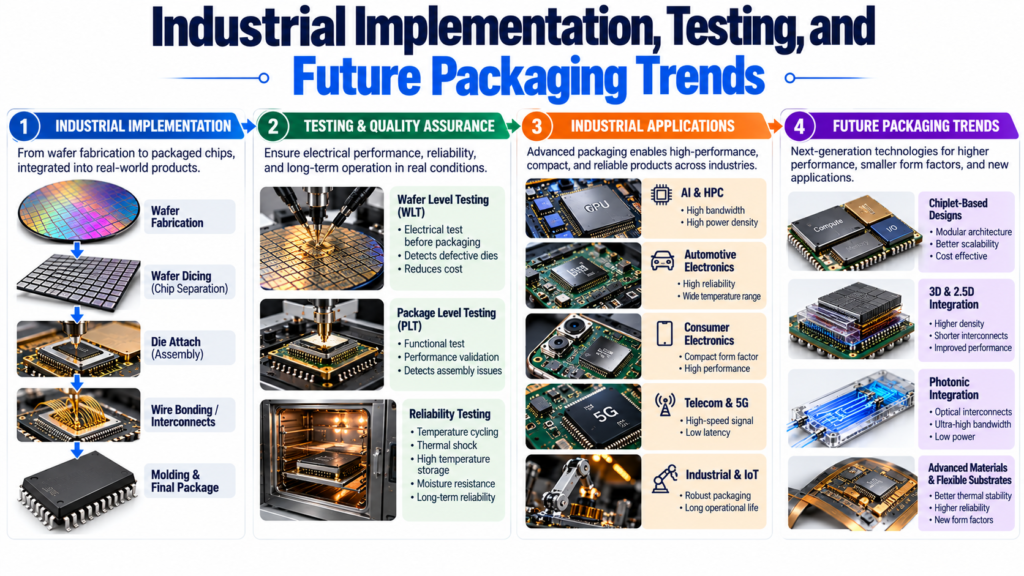 Industrial Implementation, Testing, and Future Packaging Trends