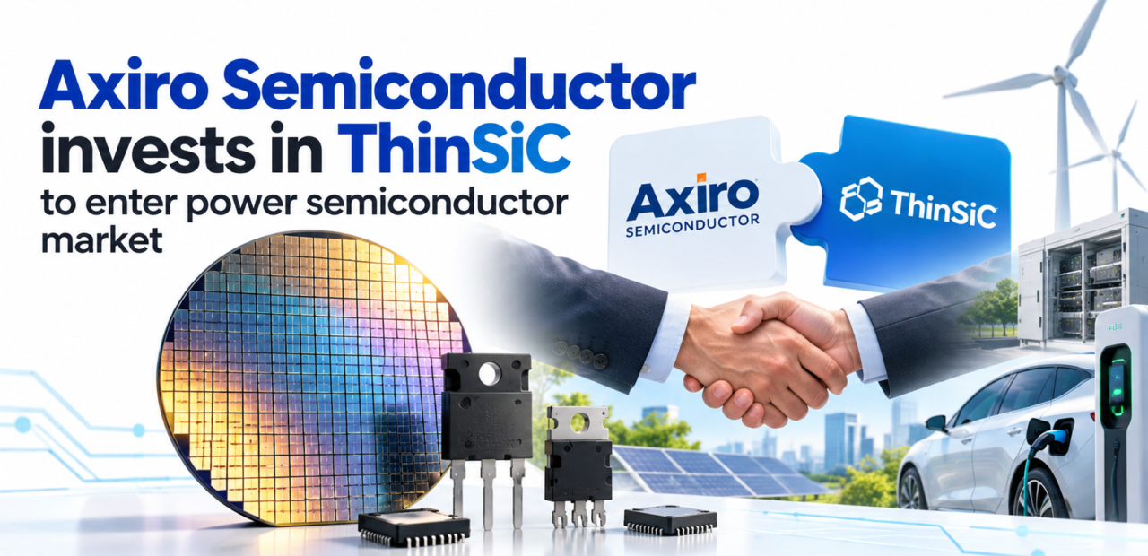 Axiro Semiconductor invests in ThinSiC to enter power semiconductor market