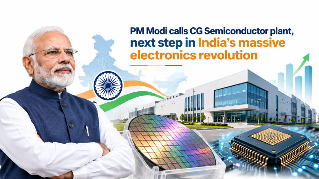 PM Modi calls CG Semiconductor plant, next step in India’s massive electronics revolution